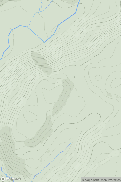 Thumbnail image for Meall Buidhe [Oban to Loch Fyne] showing contour plot for surrounding peak